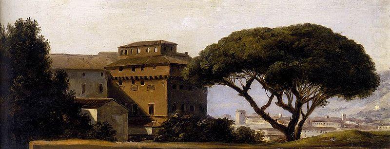 View of the Convent of Ara Coeli with Pines, Pierre-Henri de Valenciennes